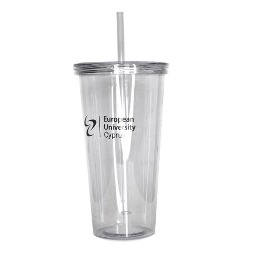 Plastic Cup (with straw)